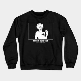 Broken Boys Club - White Crewneck Sweatshirt